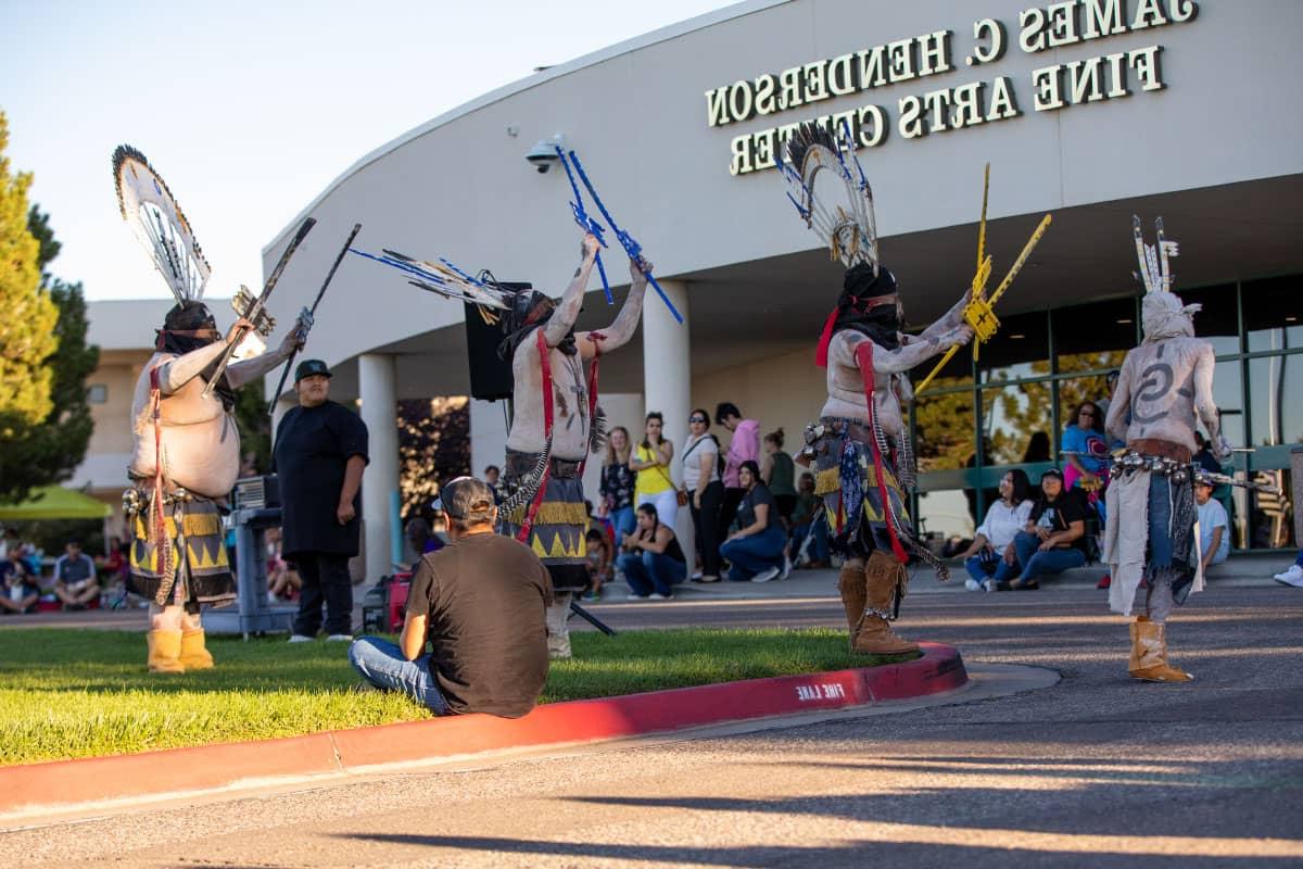 A recent SJC capture of the Native American Center Pow Wow event held outside of the Henderson Fine Arts Center